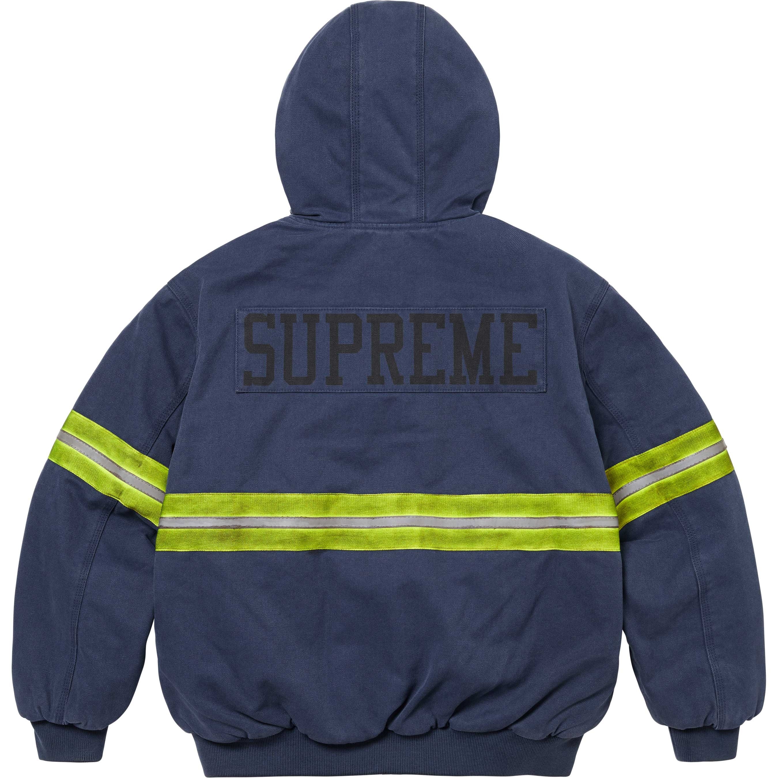 Reflective Stripe Hooded Work Jacket view 7